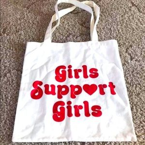 Girls Support Girls Canvas Tote Bag